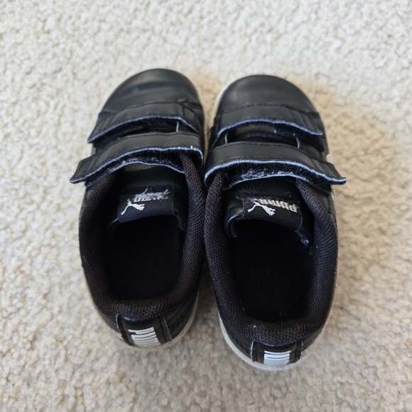 Puma Kids Size 8C Black and White Sneakers - Picture 6 of 11